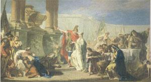 PITTONI, Giambattista Polyxenes Sacrificing to the Gods of Achilles (mk05) Germany oil painting art